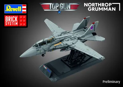 Imagen del producto de Maverick's F-14A Tomcat "Top Gun" - Set de construcción en ladrillos / Sistema Brick / Revell / Escala 1:32