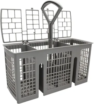 Obrázek produktu pro Koš na příbory do myčky nádobí vhodný pro Bosch, univerzální koš do myčky, odnímatelná rukojeť, skládací