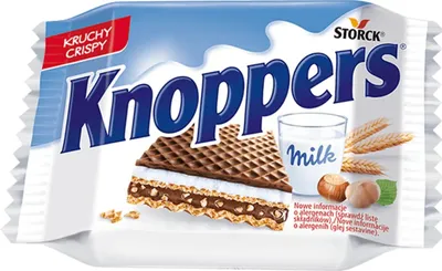 Produktbild von Knoppers Waffel Milch Haselnuss 24 Stück x 25 Gramm