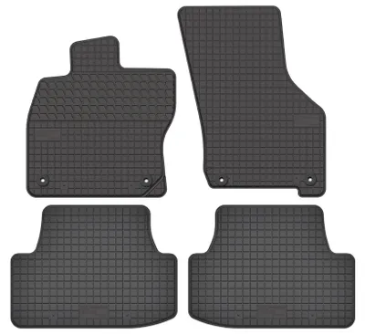 Image de Tapis de sol en caoutchouc pour Audi A3 8Y 2020- (berline/liftback/break/monospace) – 4 pièces, noirs, sur mesure