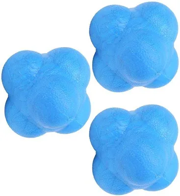 Produktbild von Hexenballen für Reflextraining - 3 Stück - TPR - 70x55x55mm - Draagbar