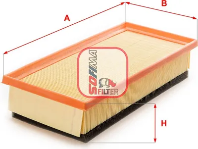 Obrázok produktu pre Vzduchový filter SOFIMA S 0080 A pre ALFA ROMEO 147 (937) Vložka filtra