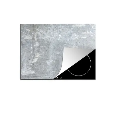 Obrázok produktu pre KitchenYeah® Kryt varnej dosky kameň - granit - sivý - priemyselný - dizajn, 75x52cm, kuchynská dekorácia, keramický kryt varnej dosky, kryt varnej dosky
