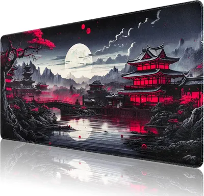 Obrázok produktu pre Podložka pod myš XXL 1200 x 600 mm, pre hranie hier, čierna, protišmyková