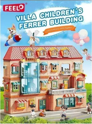 Obrázok produktu pre Detský domček „Traumvilla“ z veľkých stavebných kociek