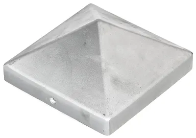 Produktbild von ALBERTS Pfostenkappe Zaunkappe Abdeckkappe Endkappe Aluminium blank 120x120 mm