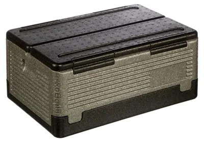 Produktbild von Thermobox GN1/1 aus EPP, 39 L, faltbar, grau/schwarz
