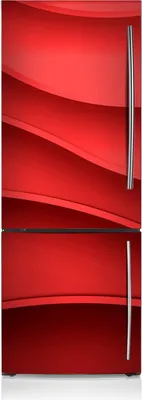 Produktbild von Magnetfolie Magnete Küche Kühlschrank Dekoration 60x180 cm - Rote Textur