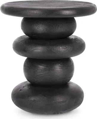Produktbild von Couchtisch Lopez 40 x 40 x 45 cm Mangoholz Schwarz