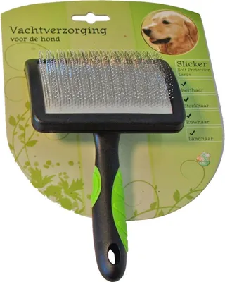 Image de Brosse pour chiens slicker soft grand soin du pelage - Gebr de boon
