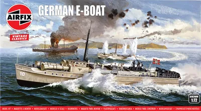 Dt. E-Boot Modellbausatz 1/72, Kunststoff, Mehrfarbig