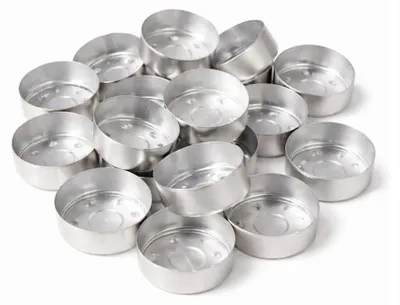 Produktbild von Gift Home Aluminium-Teelichtbecher XXL groß, 50 Stück