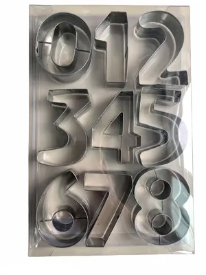 Produktbild von Ausstecher-Set Zahlen groß 9-tlg. Zahlenausstecher 6,5 x 2,5 cm