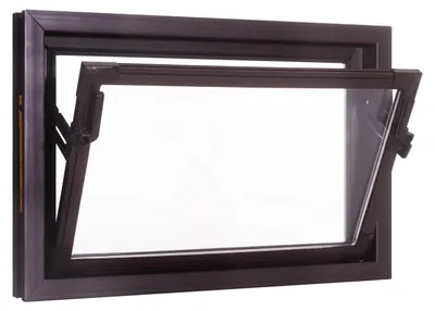 Produktbild von ACO 60cm Nebenraumfenster Kippfenster Isoglasfenster Fenster braun Kellerfenster,Größe:60 x 50 cm