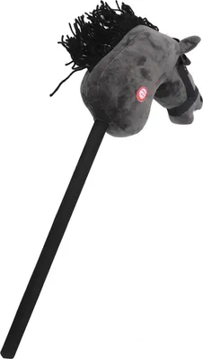 Produktbild von 70 cm Pferdestock-Spielzeug aus Plüsch, weicher, bequemer Kopf mit Soundfunktion für Kinder, Kleinkinder, Geschenk, Schwarz