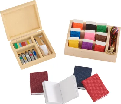 Produktbild von HobbyFun Miniatur Bastelatelier Set 2.0 bis 4.7 cm