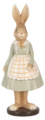Productafbeelding van Clayre & Eef Decoratieve figuur, konijn, 9x7x22 cm, bruin, kunststof