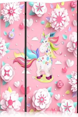 Zdjęcie produktu dla Parawan dwustronny Dla dzieci 135x172 cm 3-częściowy szary