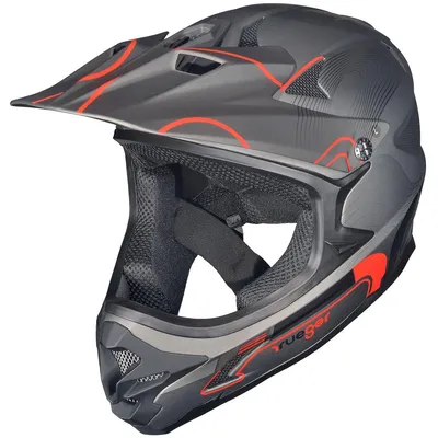 Produktbild von RXD-9001 Downhill Fahrrad BMX Fullface Mountainbike MTB Enduro Freeride Dirt Helm  Matt Schwarz L (59-60)