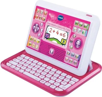 Zdjęcie produktu dla Tablet edukacyjny VTECH Genius XL Color Różowy, 2 w 1, Ekran Kolorowy, Od 5 lat, Możliwość nagrywania
