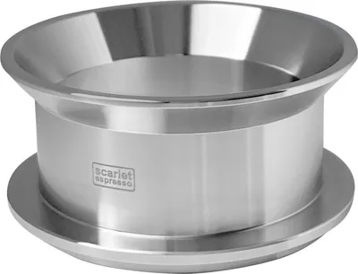 Produktbild von scarlet espresso | Präzisions-Trichter »Barista Cono Forte 58 mm« aus Edelstahl für Siebträger, Dosing Funnel Fülltrichter für Kaffeemehl, Farbe:Silber