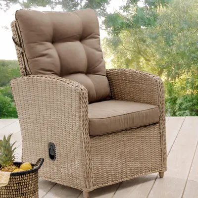 Produktbild von Destiny Gartensessel MERANO 67x74x99cm, Rückenlehne verstellbar, pearl shell