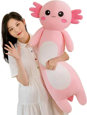 Image de Peluche axolotl, 80 cm, idéal pour la chambre d'enfant