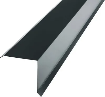 Obrázek produktu pro Závětrná lišta PRECIT pro trapézový plech 2000 mm, 7016 antracitová šedá