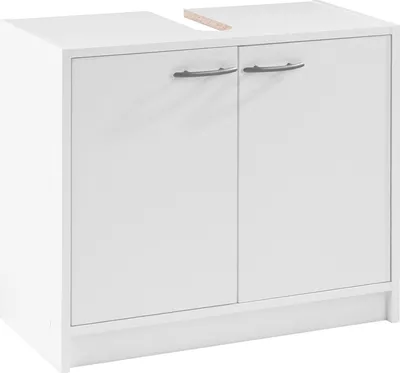 Produktbild von SMASH Badezimmer Waschbeckenunterschrank Weiß matt 63x55x29 cm Unterschrank
