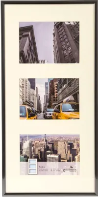 Produktbild von Goldbuch Mehrfach-Fotorahmen „Puro“ für 3 Fotos (10 x 15 cm), grau, 24 x 47 cm