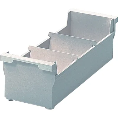 Produktbild von helit Karteitrog H6202382 DIN A7 quer für 1.200Karten PS lichtgrau