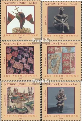Produktbild von Briefmarken UNO - Genf 2004 Mi 486-491 (kompl.Ausg.) postfrisch Eingeborenenkunst