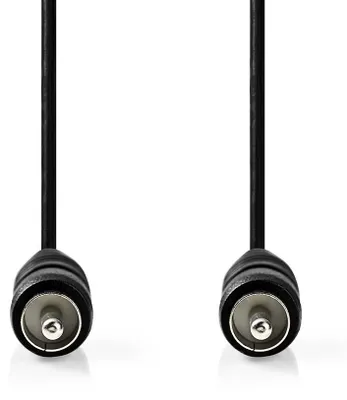 Produktbild von Nedis Digital-Audio-Kabel - RCA - RCA - Vernickelt - 2.00 m - Rund - PVC - Schwarz - Box