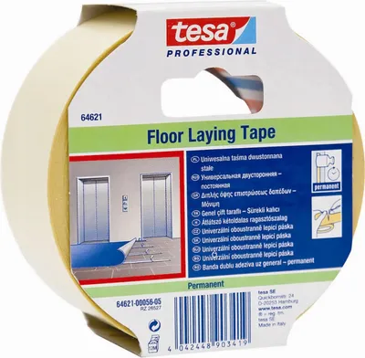 Immagine prodotto di Nastro biadesivo TESA per tappeti, trasparente, 50 mm x 50 m