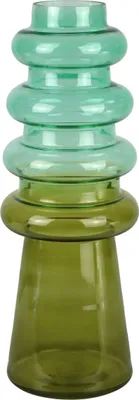 Produktbild von FURNARO Glasvase Green Harmony grün Ø13x35?cm