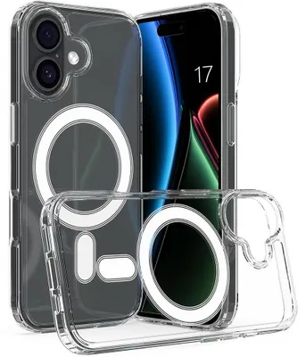Image de Coque pour iPhone 17, avec Cercle Magnétique Antichoc Anti-Rayures Protection Transparente