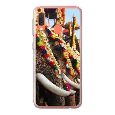 Produktbild von MuchoWow® Handyhülle Schutzhülle Hülle für Samsung Galaxy A20e Elefant - Parade - Tiere Silikon Softcase Handy Hülle - Abdeckung