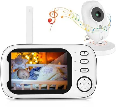 Immagine prodotto di Telecamera per la sorveglianza dei bambini con schermo LCD da 3,5", videosorveglianza per bambini, telecamera per la sorveglianza dei bambini