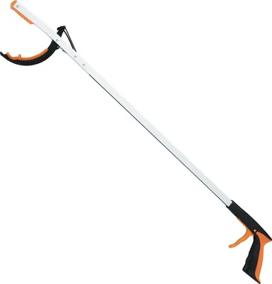 Zdjęcie produktu dla COSTWAY Chwytak do kosza, bardzo długi, 88 cm, chwytak do kosza dla osób starszych, chwytak do kosza z rączką, antypoślizgowy uchwyt TPR i aluminiowy pręt, 1 szt