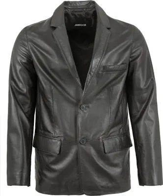 Produktbild von Maddox - Herren Lederjacke Lammnappa Sakko schwarz : 64