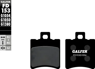 Immagine prodotto di Kit pastiglie freno Galfer semi-metalliche, omologate (ABE), compatibili con Yamaha Aerox 100