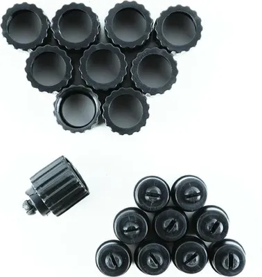 Produktbild von DECOLED Endkappe, schwarz, 10er-Pack, für Buchsenleiste