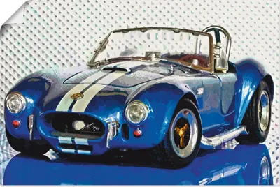 Produktbild von ARTland Poster Shelby Cobra blau Größe: 60x40 cm