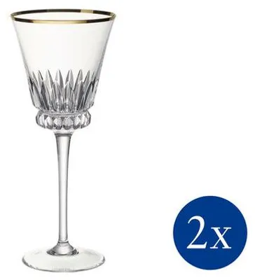 Zdjęcie produktu dla Villeroy&Boch - Zestaw 2 kieliszków do białego wina 120 ml Grand Royal Gold