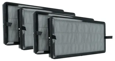 Produktbild von vhbw 4x Aktivkohlefilter Ersatz für Kärcher 2.863-067.0 für Luftreiniger - HEPA 13 Luftfilter Schwarz