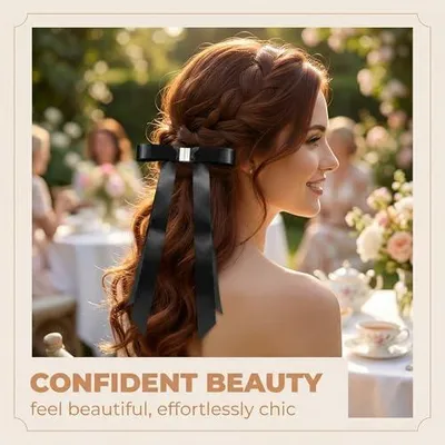 Produktbild von Automatische französische Haarspange mit Volumenclip und Schmetterlingsdesign für Mädchen und Frauen