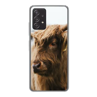Produktbild von MuchoWow® Handyhülle Schutzhülle Hülle für Samsung Galaxy A53 5G Schottischer Highlander - Tiere - Hörner Silikon Softcase Handy Hülle - Schutzabdeckung