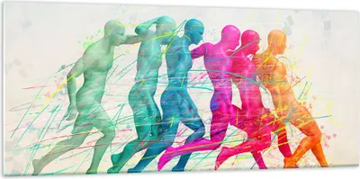 Produktbild von Bilder auf glas - Spieler Ziel tröpfeln Energie - 120x50cm - Glasbilder - Wandbilder - Kunstdruck - zum Aufhängen bereit - Wanddekoration aus Glas - Glas Bilder - Wandbild auf Glas - GAB120x50-3177