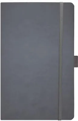 Produktbild von Notizbuch 13x21m 80 Blatt blanko grau
