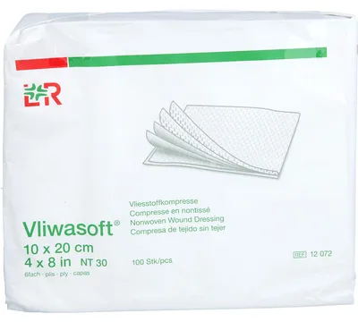 Immagine prodotto di Vliwasoft compresse in pile non sterili 10x20cm, 100 pezzi KOM